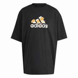 T-shirt à manches courtes femme Adidas Flower Pack Bos Noir