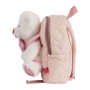 PERLETTI Mochila Sac à Dos avec Peluche Ours Teddy 27 cm, Taille: 27x21x9 cm