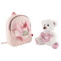 PERLETTI Mochila Sac à Dos avec Peluche Ours Teddy 27 cm, Taille: 27x21x9 cm