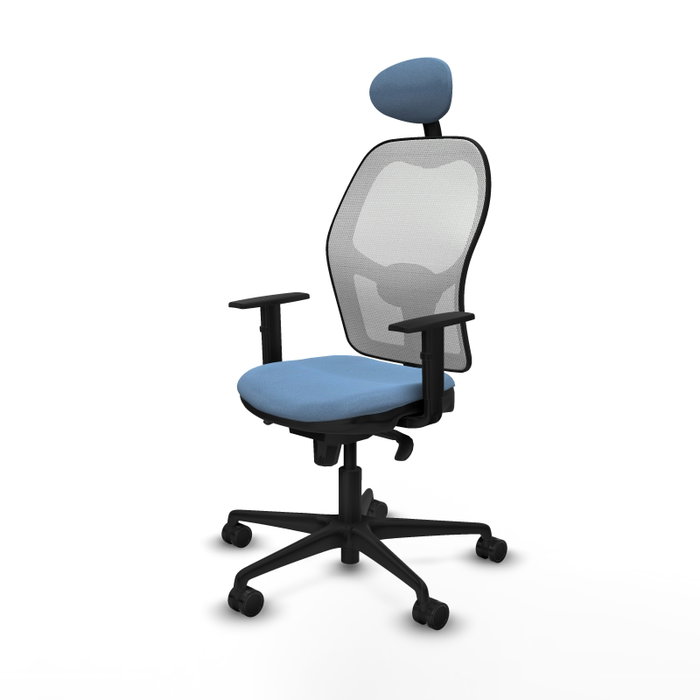 Chaise de Bureau avec Appui-tête Jorquera Piqueras y Crespo 1D036N1 Bleu ciel
