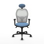 Chaise de Bureau avec Appui-tête Jorquera Piqueras y Crespo 1D036N1 Bleu ciel