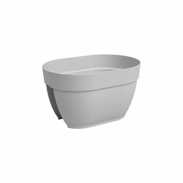Artevasi Jardinière de Balcon CAPRI CAMPANA - 40 L - Gris Clair - Dimensions 39 x 25,6 x 22,5 cm - Plastique Léger et Résistant Artevasi Jardinière de Balcon CAPRI CAMPANA - 40 L - Gris Clair - Dimensions 39 x 25,6 x 22,5 cm - Plastique Léger et Résistant
