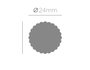 Innspiro Perforatrice de formes EVA cercle festonné 25mm