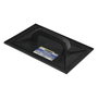 WOLFPACK LINEA PROFESIONAL Talocha Plastico 34x22 cm avec Manche Rond Noir