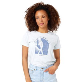 T-shirt à manches courtes femme Rip Curl Re-Entry Crew Neck Blanc