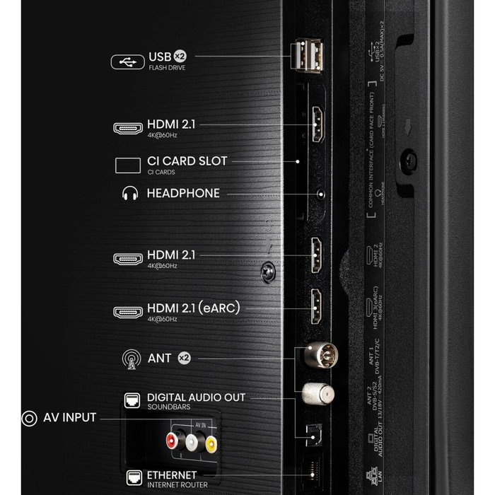 TV intelligente Hisense 43E77Q 43 43" 4K Ultra HD HDR QLED TV intelligente Hisense 43E77Q 43 43" 4K Ultra HD HDR QLED