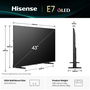 TV intelligente Hisense 43E77Q 43 43" 4K Ultra HD HDR QLED