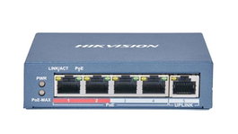 Hikvision DS-3E0105P-E Switch Fast Ethernet non manageable 4 ports PoE