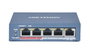 Hikvision - Série Pro - Switch Fast Ethernet 4 Ports PoE Non Administré avec Gestion Intelligente de l'Alimentation et Protection contre les Surtensions