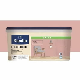 Ripolin Peinture Rose Satinée Ultra Couvrante 2,5L