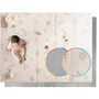 Nuby Tapis de jeux bébé réversible et pliable, 200x150 cm, mousse douce, arc-en-ciel