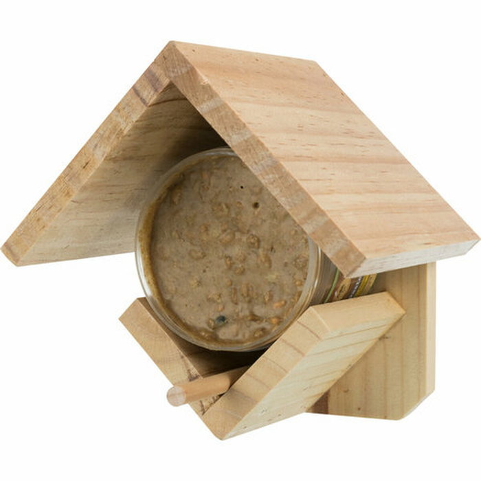 Mangeoire pour oiseaux Trixie Marron 15 × 15 × 13 CM Mangeoire pour oiseaux Trixie Marron 15 × 15 × 13 CM
