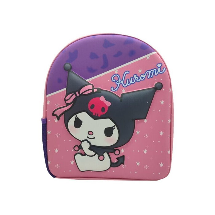 SANRIO Sac à dos 30 cm Hello Kitty Kuromi motif 3D - Dimensions : 30x26x10 cm