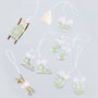 BigBuy Home Décorations de Noël Blanc Vert (10 Unités)