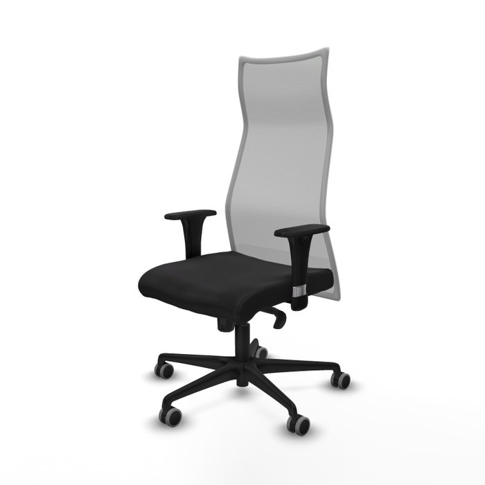Piqueras y Crespo Chaise de Bureau Albacete XL Noir et Gris