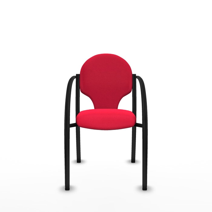 Piqueras Y Crespo Chaise Hellín Rouge à Bras Fixes Piqueras Y Crespo Chaise Hellín Rouge à Bras Fixes