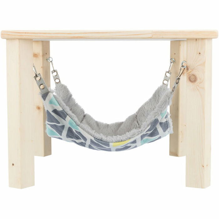 Hamac Suspendu Trixie Gris Pêche 37 × 29 × 37 cm Bois