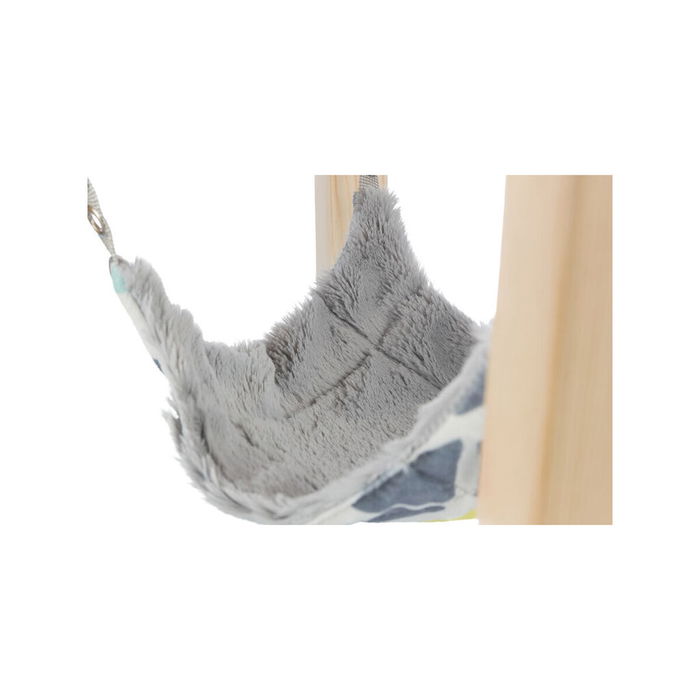Hamac Suspendu Trixie Gris Pêche 37 × 29 × 37 cm Bois