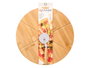 Kinvara Set Table Bambou Découpeur Pizza 38x3,5x35 cm (Set de 8)