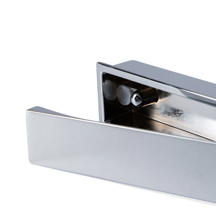 VIEFE Clos Poignée de Tirage Embutie en Zamak, Finition Blanc Mat, Distance entre Fixations 128 mm