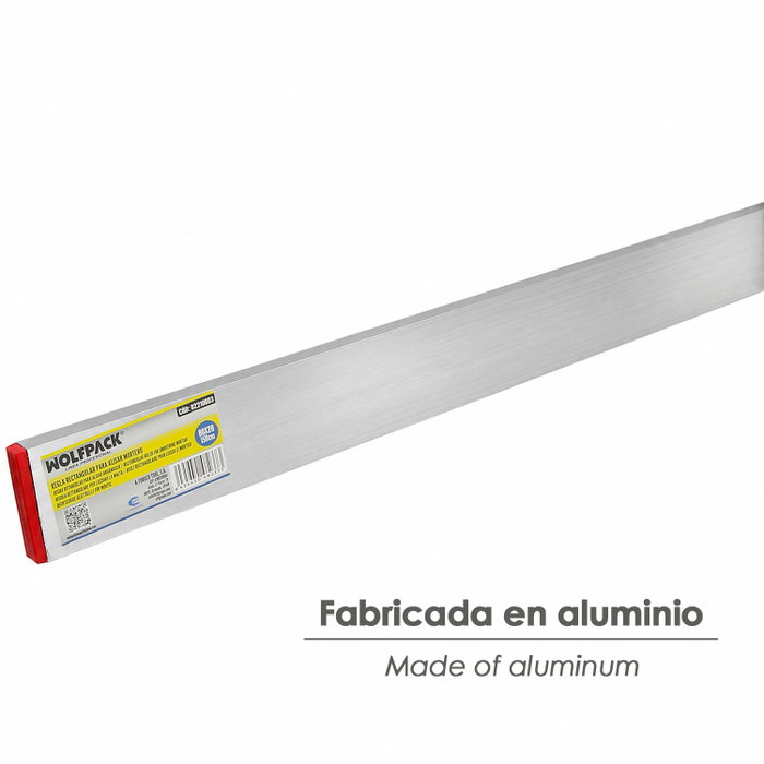 WOLFPACK LINEA PROFESIONAL Règle en aluminium rectangulaire de 150 cm WOLFPACK LINEA PROFESIONAL Règle en aluminium rectangulaire de 150 cm