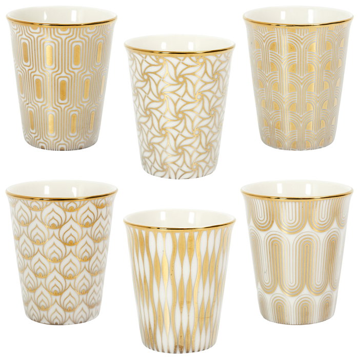 Home Deco Factory Vase Espresso 100 ml Oro