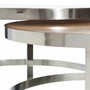 BigBuy Home Table Basse Argenté Naturel (2 Unités)
