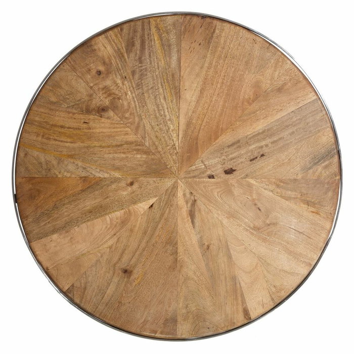 BigBuy Home Table Basse Argenté Naturel (2 Unités)