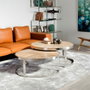 BigBuy Home Table Basse Argenté Naturel (2 Unités)