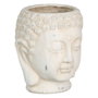 BigBuy Garden Cache-pot Crème Terre cuite Buda Oriental