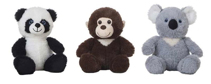 Creaciones Llopis - Lot de 6 animaux de la jungle en peluche - 26 cm - Jouet d'éveil pour enfants dès 36 mois Creaciones Llopis - Lot de 6 animaux de la jungle en peluche - 26 cm - Jouet d'éveil pour enfants dès 36 mois