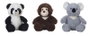 Creaciones Llopis - Lot de 6 animaux de la jungle en peluche - 26 cm - Jouet d'éveil pour enfants dès 36 mois