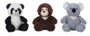 Creaciones Llopis - Lot de 6 animaux de la jungle en peluche - 26 cm - Jouet d'éveil pour enfants dès 36 mois
