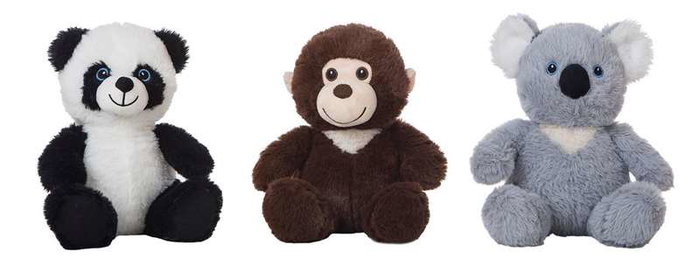 Creaciones Llopis - Lot de 6 animaux de la jungle en peluche - 26 cm - Jouet d'éveil pour enfants dès 36 mois Creaciones Llopis - Lot de 6 animaux de la jungle en peluche - 26 cm - Jouet d'éveil pour enfants dès 36 mois