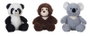 Creaciones Llopis - Lot de 6 animaux de la jungle en peluche - 26 cm - Jouet d'éveil pour enfants dès 36 mois