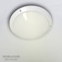 PAPILLON Plafonnier Blanc IP54 pour Intérieur et Extérieur Ø 27 cm E27