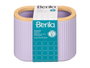 Berilo Porte-brosses à dents double bambu lilas rayé 6,6 x 10,2 x 13 cm (Set de 24)