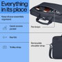 HP Sacoche PC Portable 16 Pouces, Mallette Protection, Compartiment Matelassé, Résistante à l'Eau, 12L, Polyester 600D Recyclé, Garantie 3 Ans