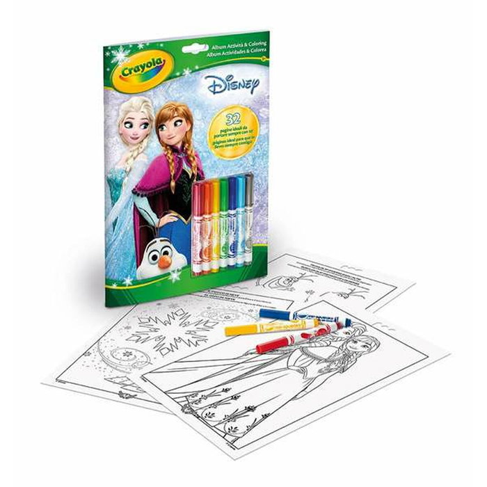 Crayola Livre d'activités Frozen avec 7 feutres lavables Crayola Livre d'activités Frozen avec 7 feutres lavables
