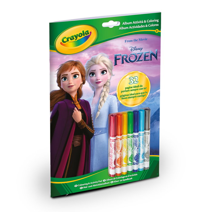Crayola Livre d'activités Frozen avec 7 feutres lavables Crayola Livre d'activités Frozen avec 7 feutres lavables