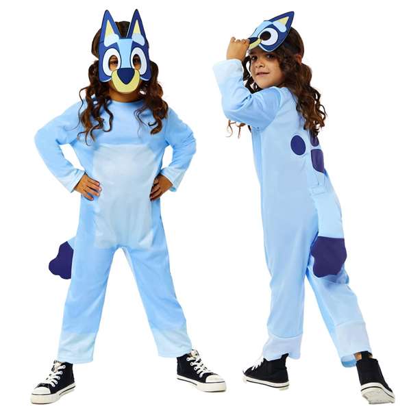 Liragram - Déguisement enfant Bluey pour fille ou garçon - Taille 3-4 ans (2 à 4 ans)