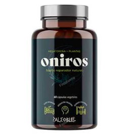 PALEOBULL Oniros Formula Sueño - Complément alimentaire pour le sommeil avec mélatonine (1,9 mg), extraits de plantes (ashwagandha, tilleul), magnésium et vitamine B6 - 60 capsules