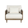 Home ESPRIT Fauteuil Blanc Naturel