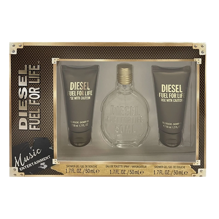 Diesel Coffret Parfum Fuel for Life pour Homme - Gel Douche 50 ml + Eau de Parfum 50 ml - Lot de 2 pièces Diesel Coffret Parfum Fuel for Life pour Homme - Gel Douche 50 ml + Eau de Parfum 50 ml - Lot de 2 pièces
