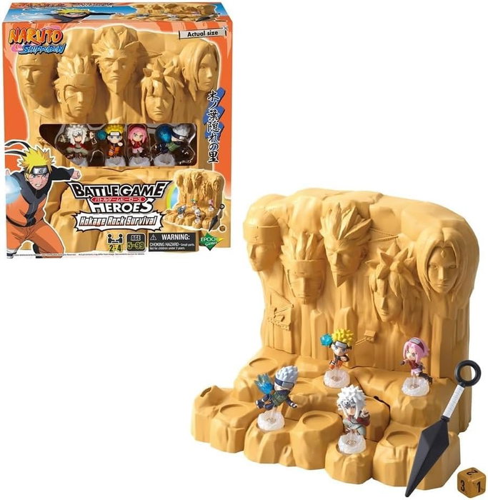 Epoch Games Naruto Shippuden Hokage Rock Survival avec 4 figurines