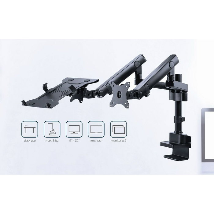 GEMBIRD MA-DA3-02 Support de table d'écran 17"-32"