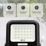 GSC Evolution Proyector solar LED Miloha 100W 6500K IP65 Negro