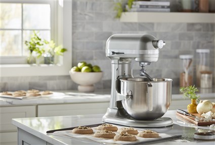 Kitchenaid 5KSM70JPX Robot Cuiseur Heavy Duty 6,6 L Argent Oscuro avec bol métallique, action planétaire et 11 vitesses