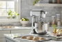 Kitchenaid 5KSM70JPX Robot Cuiseur Heavy Duty 6,6 L Argent Oscuro avec bol métallique, action planétaire et 11 vitesses