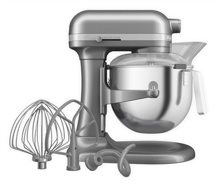 Kitchenaid 5KSM70JPX Robot Cuiseur Heavy Duty 6,6 L Argent Oscuro avec bol métallique, action planétaire et 11 vitesses